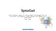 SynoGut: A Natural Solution for Optimal Gut Health