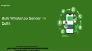 WhatsApp messaging software provider in Delhi