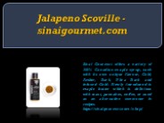 Jalapeno Scoville - sinaigourmet.com