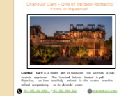 Best Romantic Forts in Rajasthan