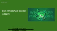 WhatsApp messaging automation Delhi