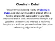 Obesity in Dubai