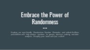 Randomiser Generators