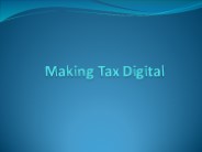 Making Tax Digital - Moneypex