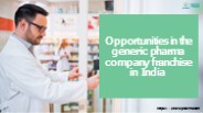 Generic medicine manufacturers in India