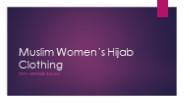 Muslim Women's Hijab Clothing