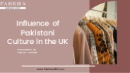 Influence of Pakistani Culture in the UK