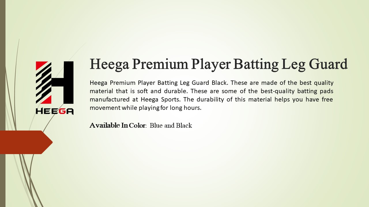 Heega Premium Player Batting Leg Guard Pad