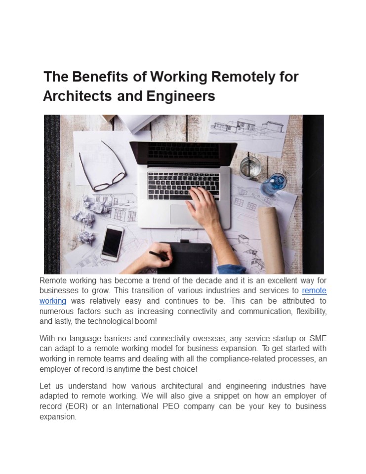 PEO  for Architects and Engineers