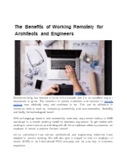 PEO  for Architects and Engineers