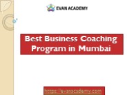 Best Business Coaching Program in Mumbai