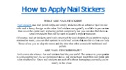 How To Apply False nails In 2 Minutes
