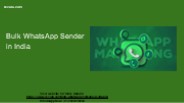Bulk WhatsApp messaging India
