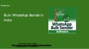 Bulk messaging software for WhatsApp in India
