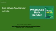 WhatsApp business solution india