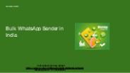 WhatsApp blast software india