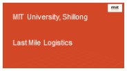 Last Mile Logistics