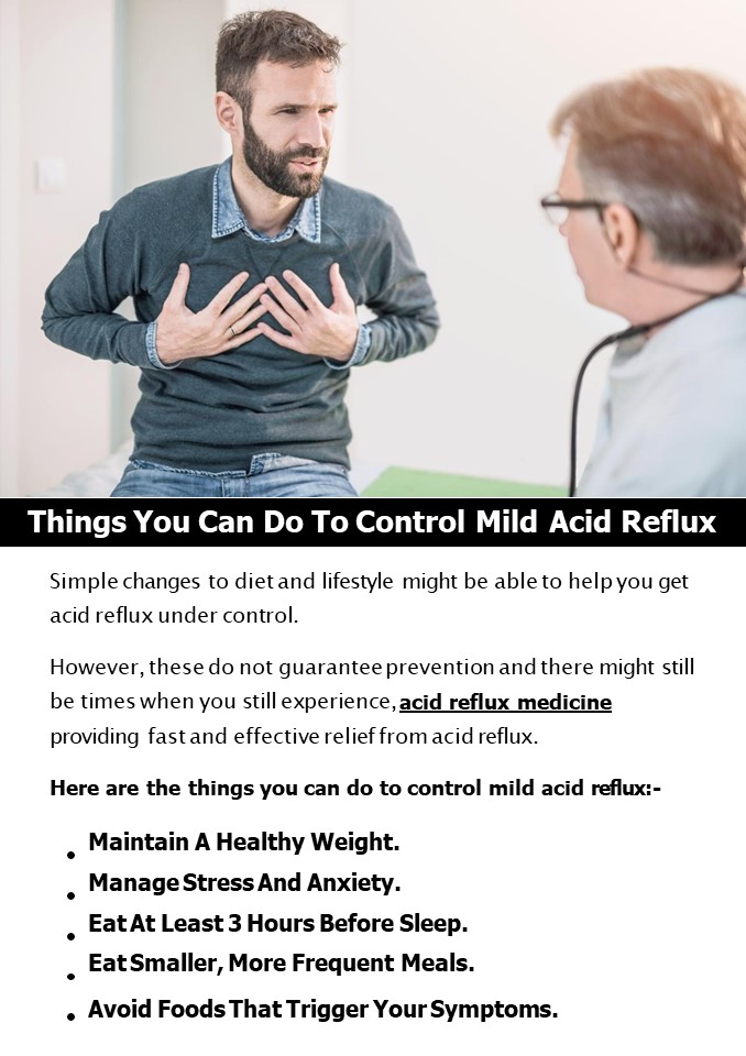 Things You Can Do To Control Mild Acid Reflux