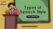 Types of speech