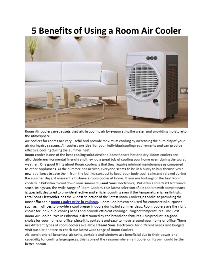 PPT – 5 Benefits of Using a Room Air Cooler PowerPoint presentation ...