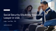 Social Security Disability Insurance Lawyer in USA