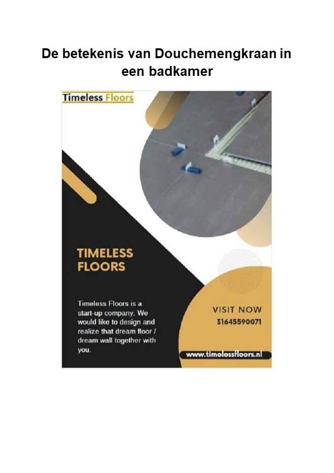 De betekenis van Douchemengkraan in een badkamer