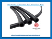 Benefits of Upgrading Your Automotive Hoses