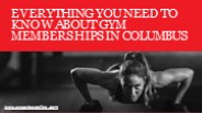 Columbus gym memberships