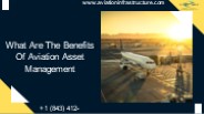What Are the Benefits of Aviation Asset Management