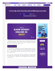how to earn money online in 2023
