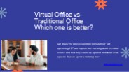 Virtual office vs traditional office