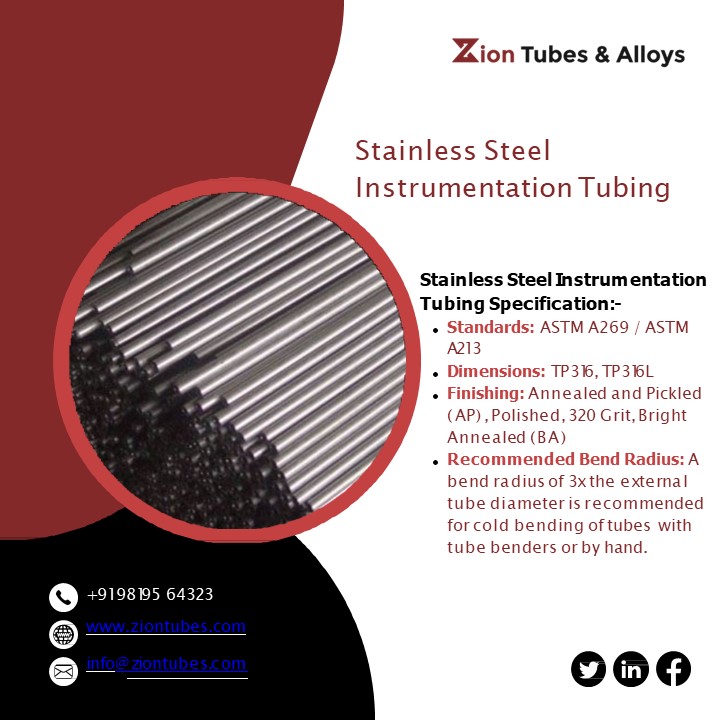 PPT Stainless Steel Coil Tube Instrumentation Tubing Tube Zion