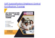 SAP SuccessFactors Employee Central Certification Training in UK