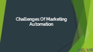 Challenges Of Marketing Automation