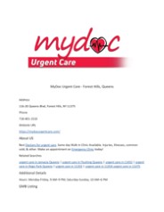 MyDoc Urgent Care - Forest Hills, Queens