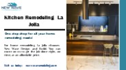 Kitchen Remodeling La Jolla