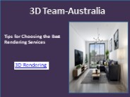 3D Rendering service