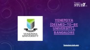 Yenepoya University Bangalore, Admissions, Courses