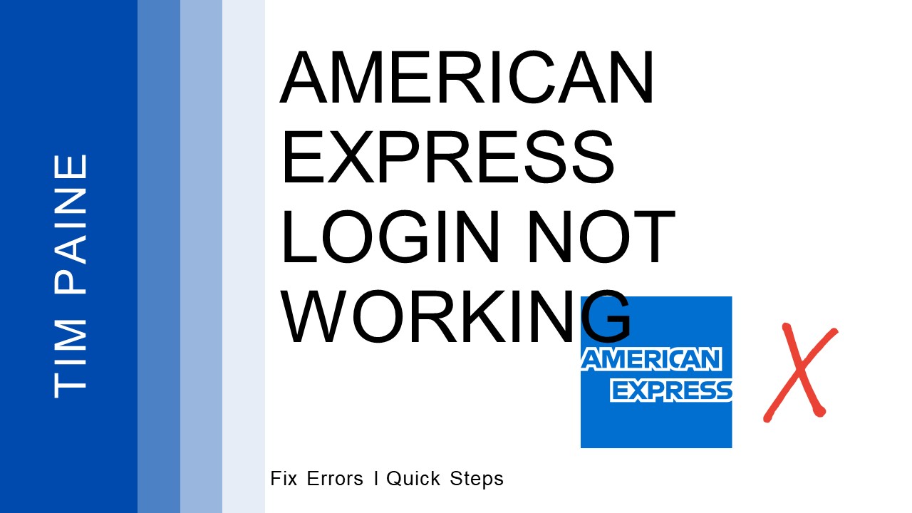American Express login is not working