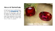Shop natural Burma ruby gemstone online