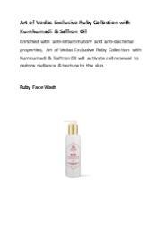 Art of Vedas Exclusive Ruby Collection