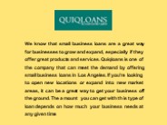 Business Loans California