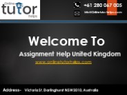 Online Assignment Help in United Kingdom PPT