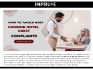 How to Tackle Most Common Hotel Guest Complaints