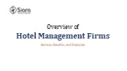 Hotel Management Firms (1)
