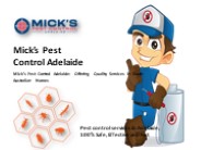 Mick’s Pest Control Adelaide SA