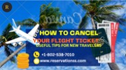 Cómo cancelar una reserva de vuelo