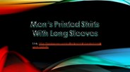 men's printed shirts with long sleeve