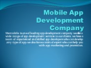 Mobile app development company