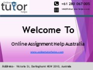 Assignment Help Australia